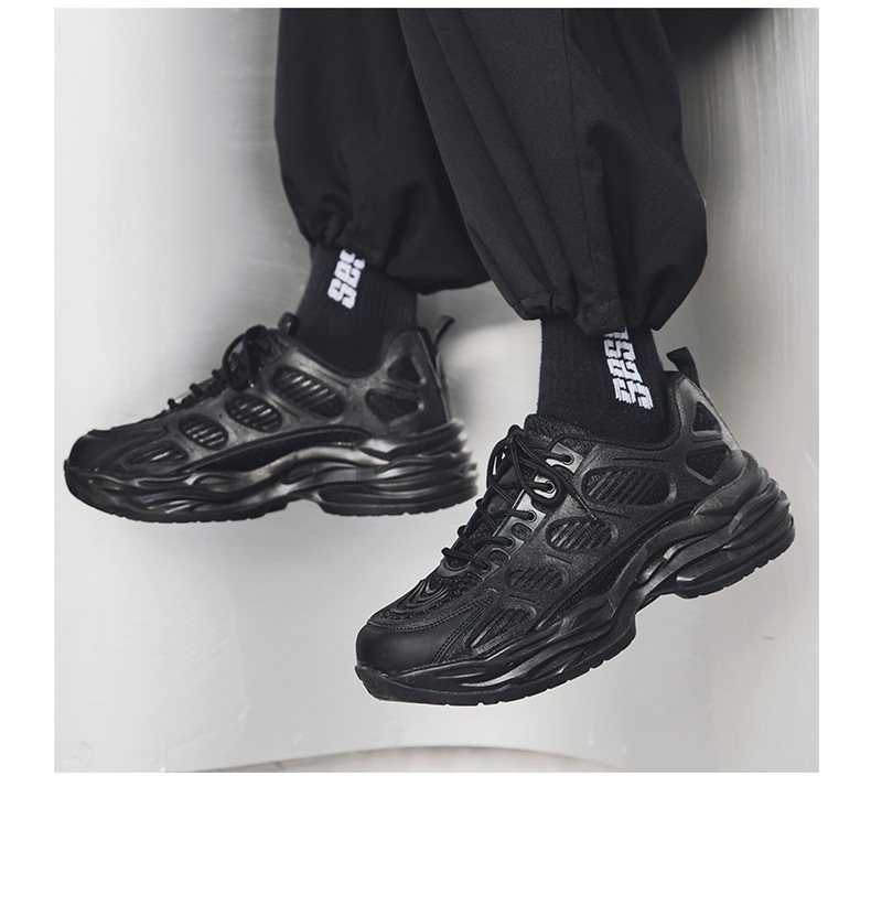 One piece drop shipping sneakers for men, mesh breathable casual shoes for couples, new versatile height increasing dad shoes, men's ins style_voghion.com