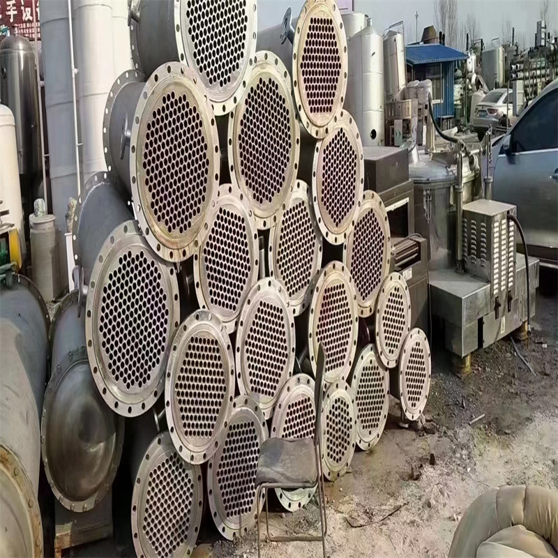 出售二手列管式冷凝器 化工高压冷却器 不锈钢列管式换热器 回收