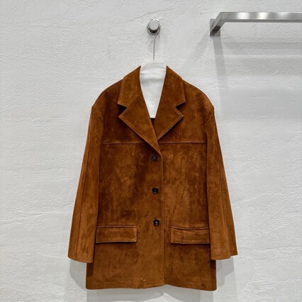 24 Winter Hailey with the United States Dela School Style High Suede Face Leather Wide Edition Jacket Fashionable and Handsome 24 Winter Hailey with the United States Dela School Style High Suede Face Leather Wide Edition Jacket Fashionable and Handsome