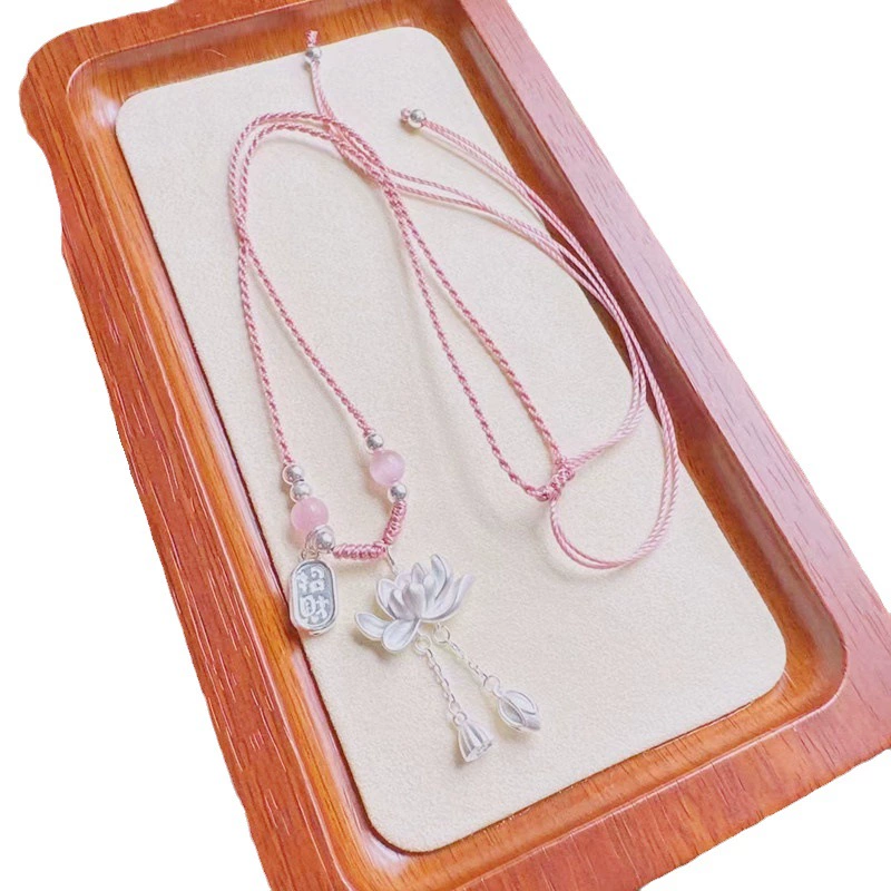 Silver bracelet, necklace with tassels, pendant, chain for key bag , 925 sample silver, high-quality style
