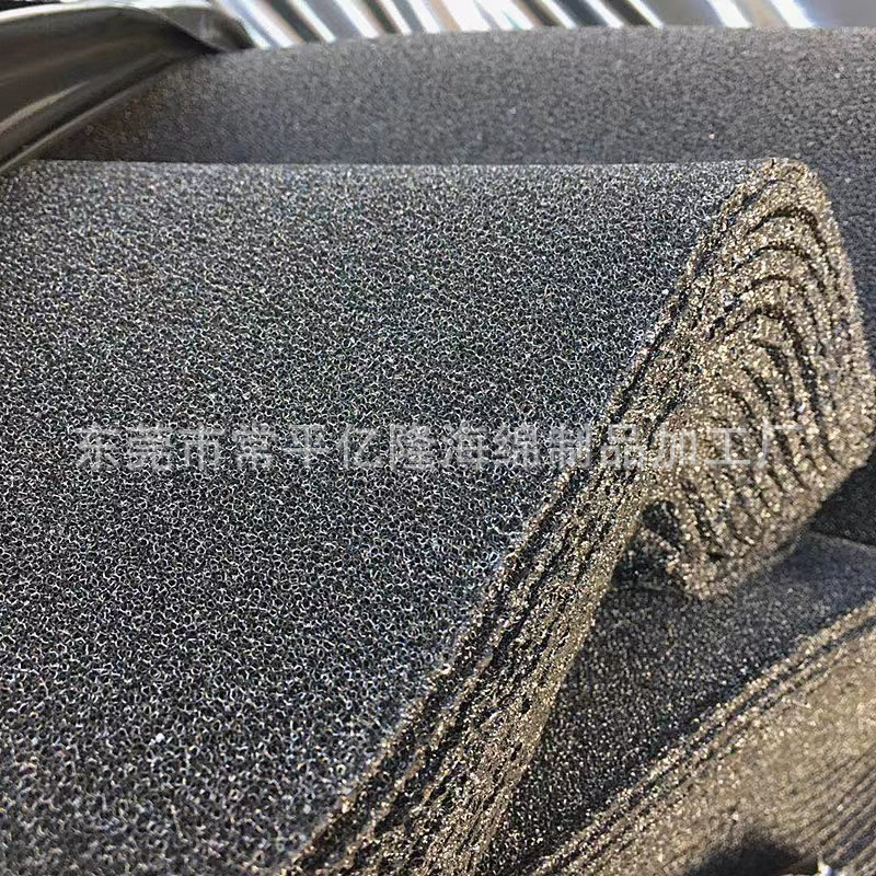 工厂机箱防尘棉海绵厂家批发黑白色透气网状聚氨酯风机过滤棉