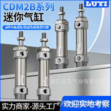 SMC型不锈钢迷你气缸CDM2B20/25/32/40-50-100-150-200-250-300