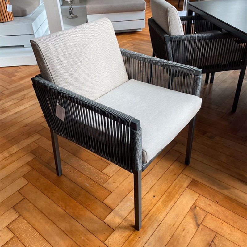 Mesas y sillas de ocio para exteriores, muebles de ocio para balcones al aire libre de hoteles y villas, mesas y sillas de ratán impermeables y resistentes al sol para patios y jardines.