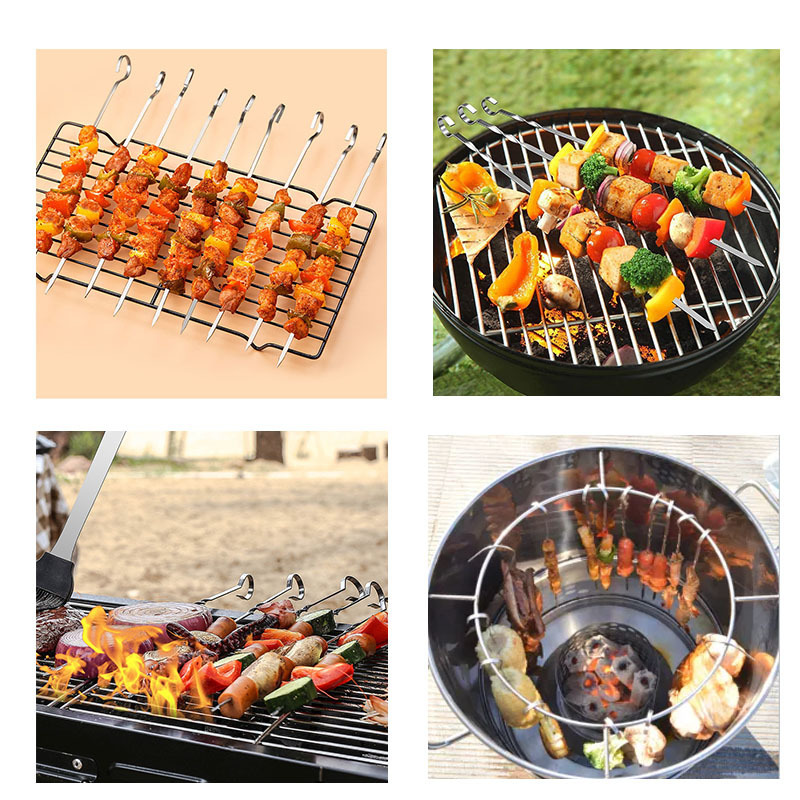 FCM acampamiento transfronterizo acero inoxidable al aire libre barbacoa barra plana gruesa barra de parrilla torcida barra de parrilla de parrilla especial