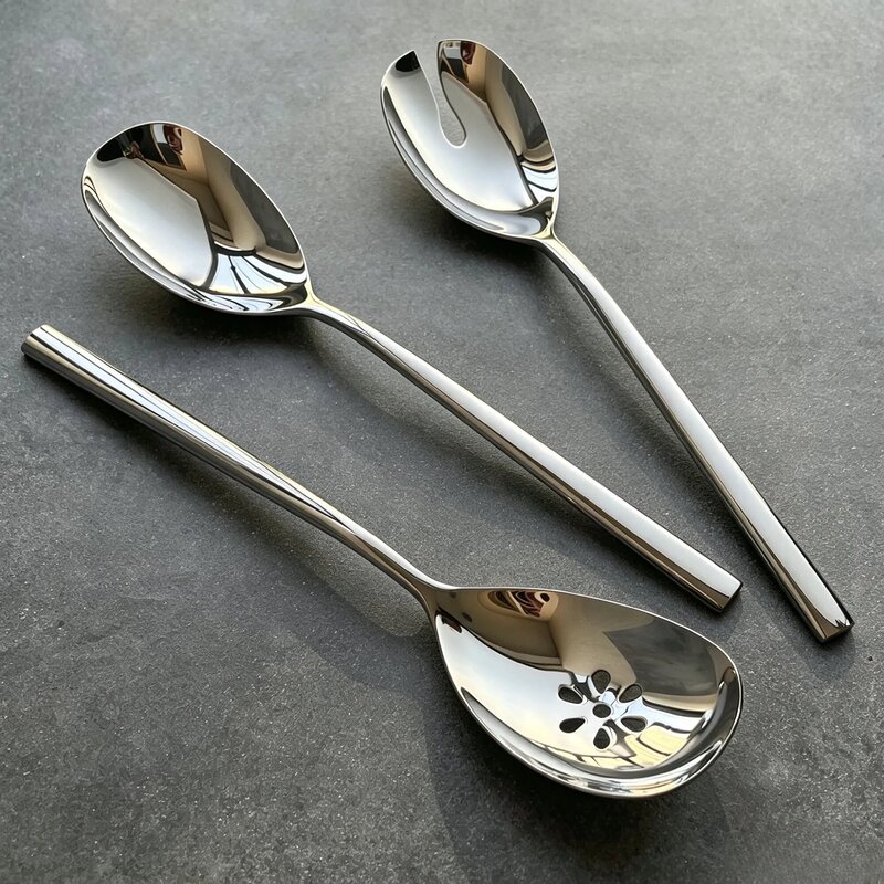 304 Stainless Steel Serving Spoon, High-Quality One-Piece Pasta Scoop, Hotel-Specific Serving Strainer 304 Stainless Steel Serving Spoon, High-Quality One-Piece Pasta Scoop, Hotel-Specific Serving Strainer