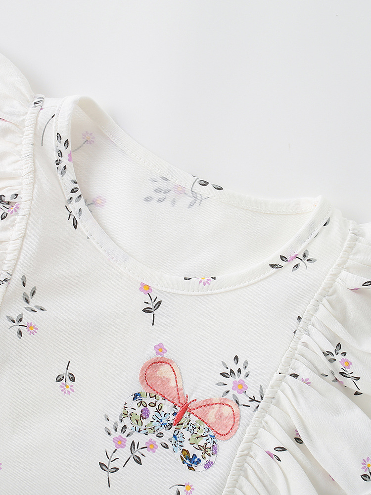 Malwee transfronterizo nuevo traje de niñas verano lindo tela cómoda para la piel europea y americana 3 - 8 años de edad niños dos piezas