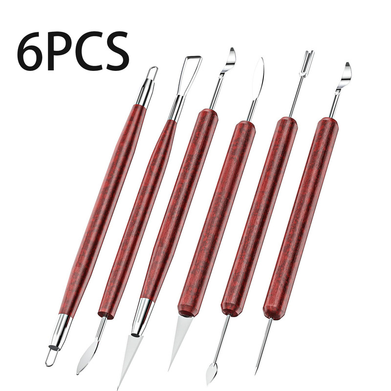 Cross-Border 6-Piece Pottery Tool Set, Pottery Clay Carving Model, Pumpkin-Shaped Figurine, DIY Clay Tools Cross-Border 6-Piece Pottery Tool Set, Pottery Clay Carving Model, Pumpkin-Shaped Figurine, DIY Clay Tools