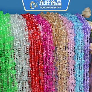 新彩色地球珠婚庆装饰线帘亚克力水晶珠帘挂帘厂家自营优质连线珠