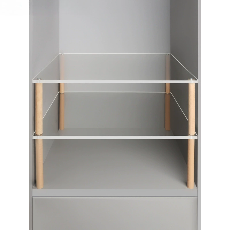 Акриловый шкаф для одежды с многослойными перегородками, обувной шкаф с многослойной полкой, настольный простой шкаф для хранения