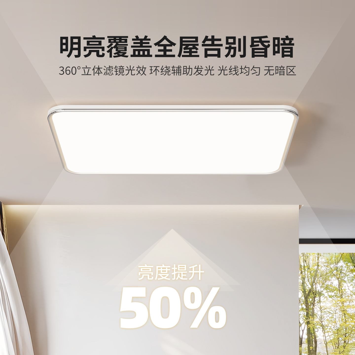 2026 nueva lámpara de techo LED ultra delgada lámpara de sala de estar doméstica simple faro de sala de estar dormitorio luminaria Zhongshan 578L