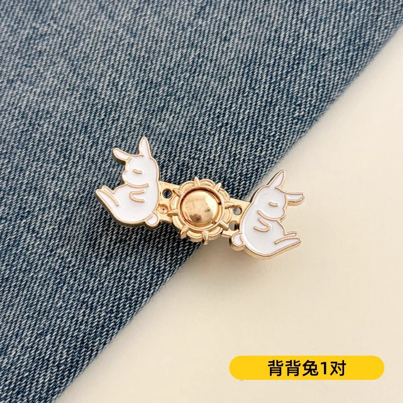 Pantalones de cintura de artefactos de cintura ajustable tamaño de cintura de artefactos de jeans cabeza de cintura de cintura de abrazadera de ropa fijación de abrazadera invisible