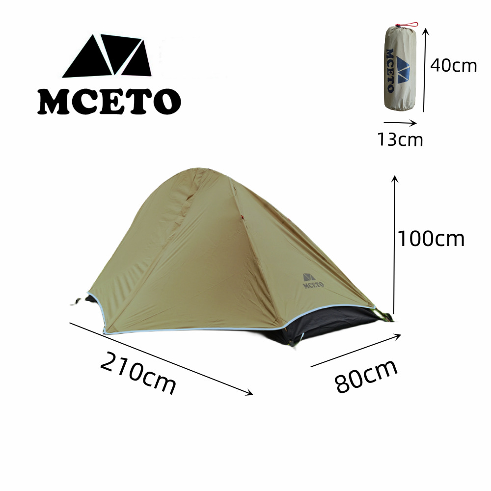 MCETO flying fish 1 single rainproof mountaineering camping tent outdoor equipment breathable lightweight ultra light equipment aluminum pole