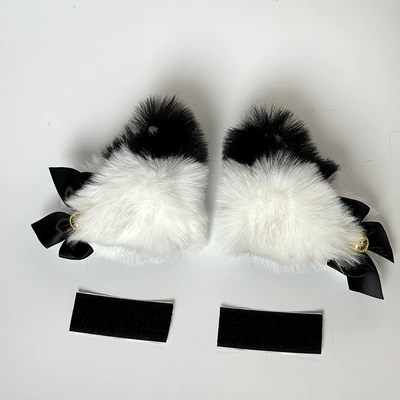Sticker Fixed Sexy Bear — Motosiklet dəbilqələri - gradient-with-bell-1-pair-black-and-white-no-2
