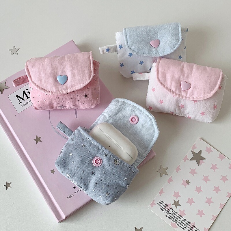 Ins Style Star Earphone Case with Sequins and Five-Pointed Stars for Apple Wireless Bluetooth Earphones, Earphone Storage Bag, Earphone Box Protective Cover Ins Style Star Earphone Case with Sequins and Five-Pointed Stars for Apple Wireless Bluetooth Earphones, Earphone Storage Bag, Earphone Box Protective Cover