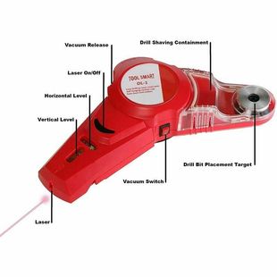 Dust Collector drilling locator laser level multifunctional integrated positioning cleaning tool