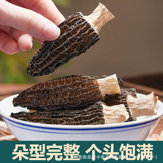 New Yunnan Special Grade Morel Dried Goods Selection genuine goods Morel Mushroom Soup Nourishing Ingredients Farm Specialty Free Shipping