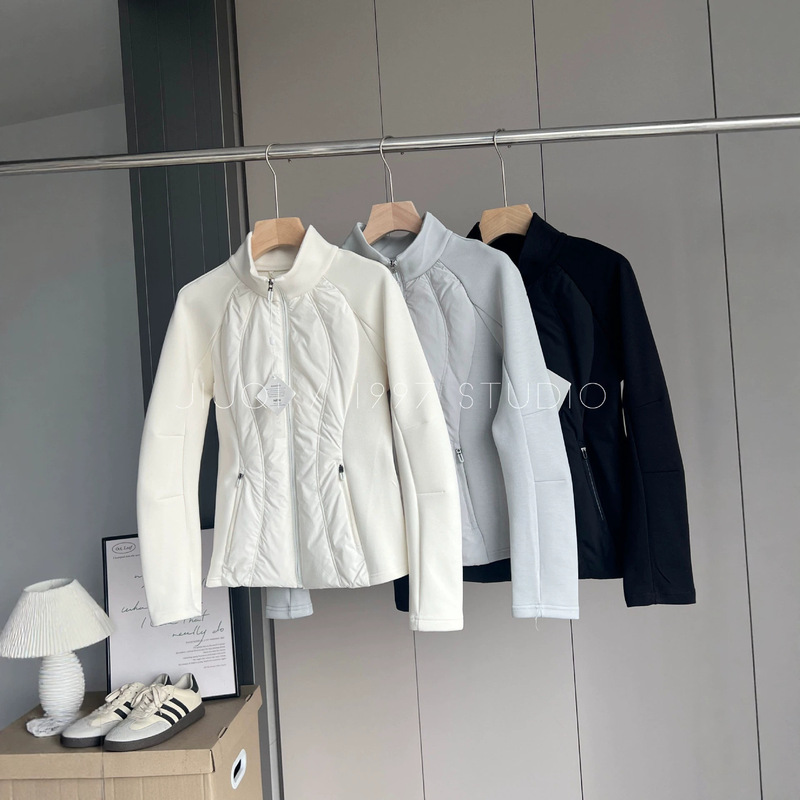 Lu Same Style Autumn and Winter Slim-Fit Waist-Enhancing Lightweight Casual down Jacket Ski Sports Inner down Coat for Women