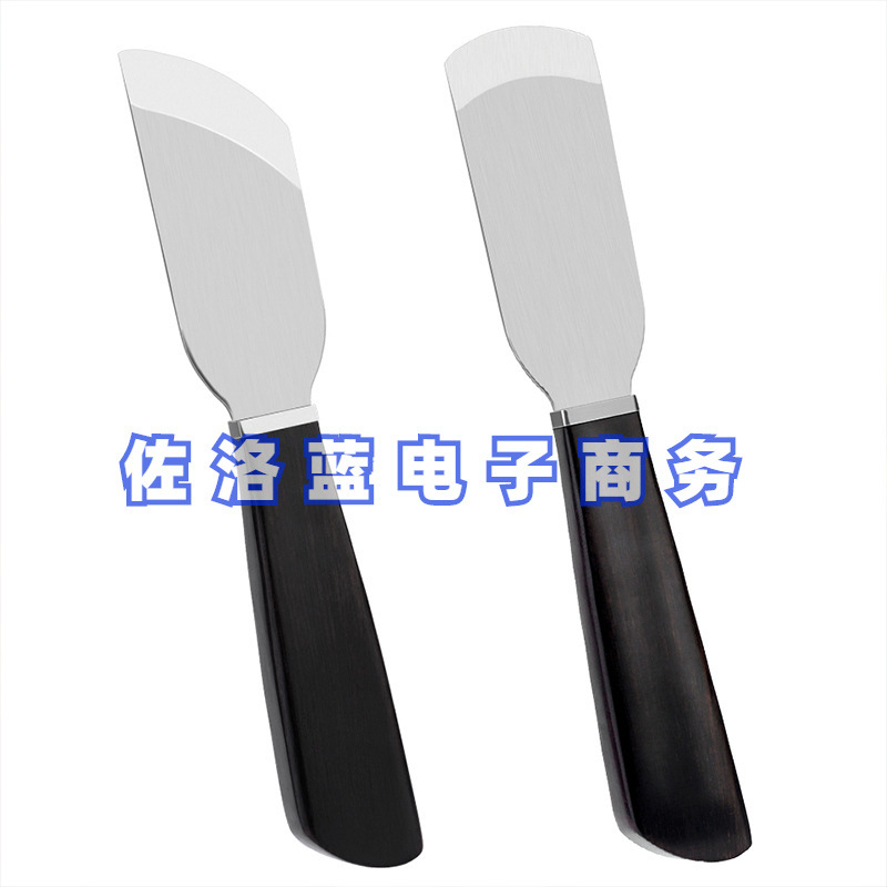 Cuchillo de adelgazamiento de cuero cuchillo redondo cuchillo de corte de cuero DIY cuero borde adelgazamiento herramienta cuero material sección oblicua pala de corte cuchillo fino