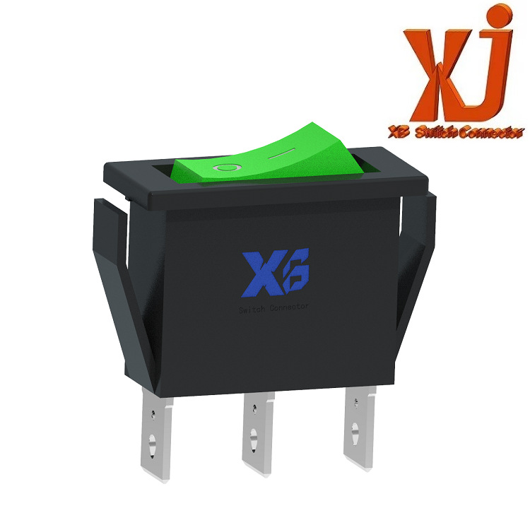 船型开关大电流16A  长方形船形开关2档 大电流翘板开关16A