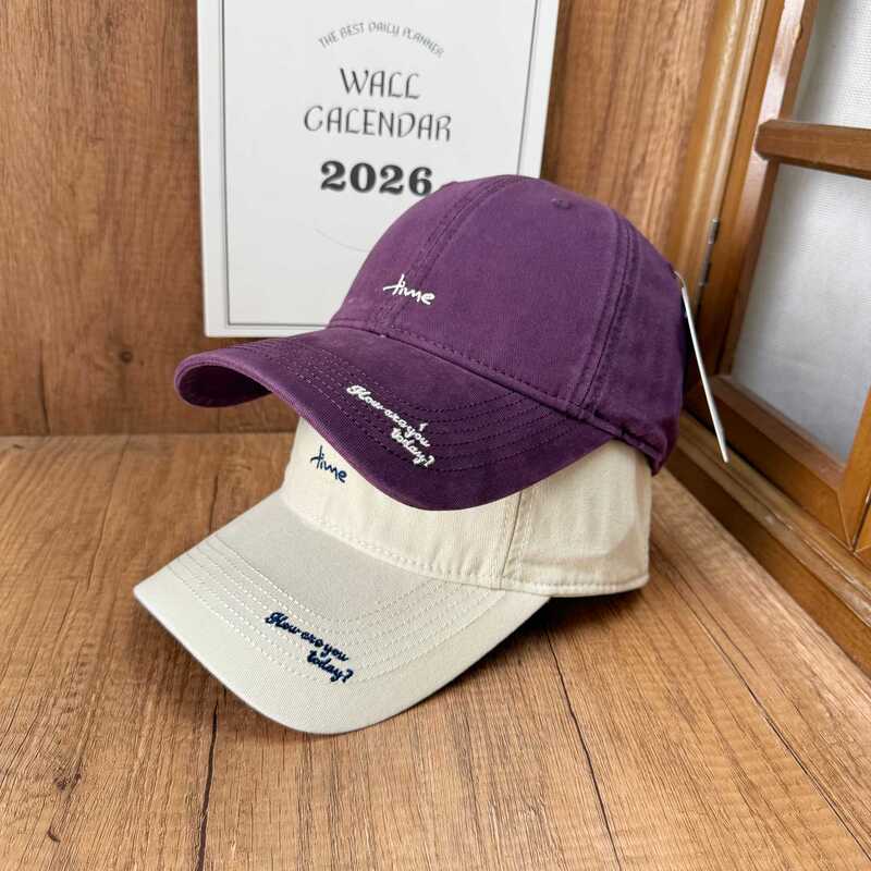Senli Korean-style letter embroidered baseball cap for women, spring and autumn versatile simple sun hat, face-slimming duckbill cap for men Senli Korean-style letter embroidered baseball cap for women, spring and autumn versatile simple sun hat, face-slimming duckbill cap for men