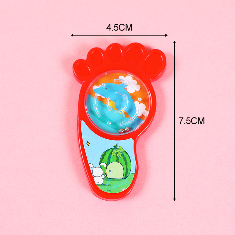 Juguetes al por mayor pies de dibujos animados laberinto placa de inserción laberinto huevo girado fábrica de regalos para niños juguetes para niños