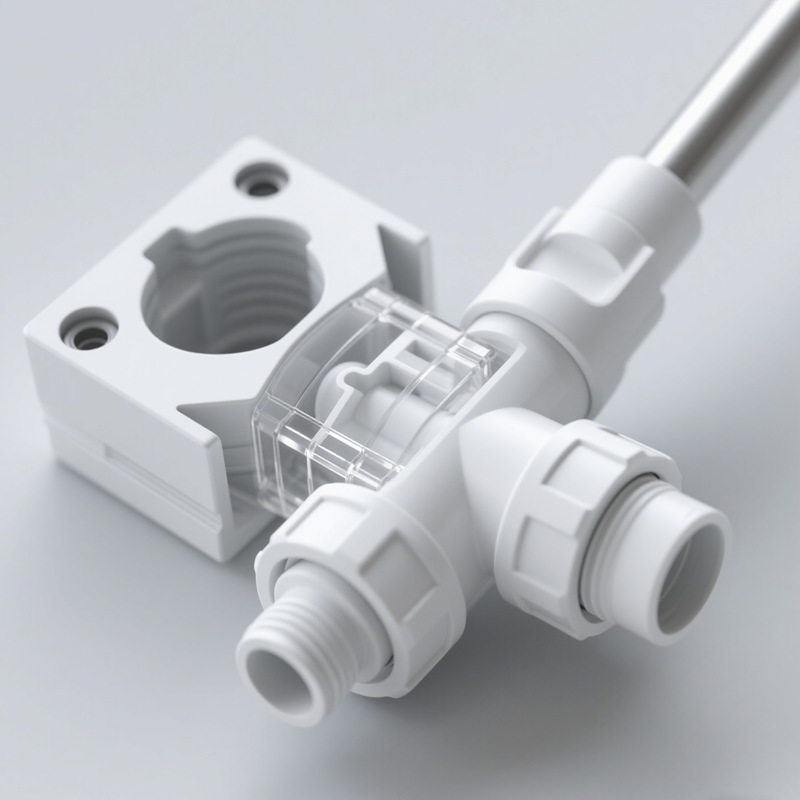 懒人拖把注塑模具加工 聚丙烯材质 拖把旋转接头 塑料件注塑加工