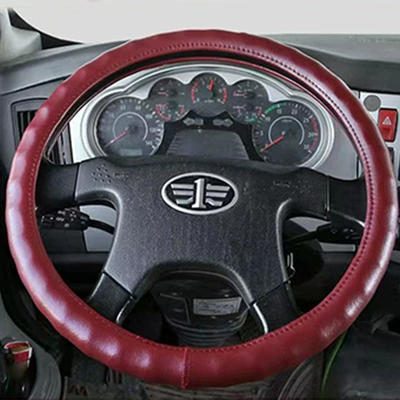 handle cover truck bus steering, Steering wheel cover - wine-red-non-hole-style-36cm