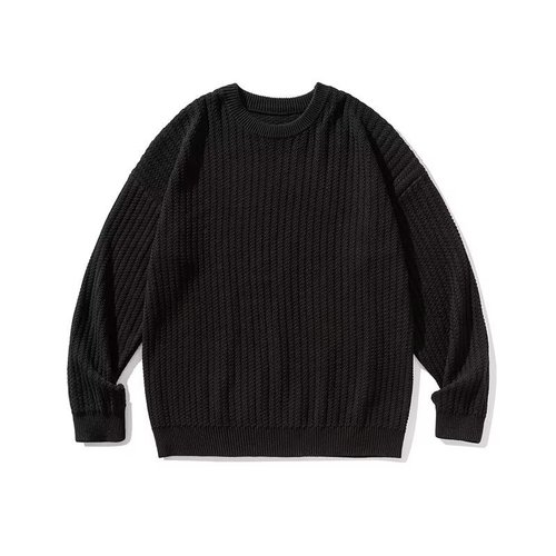 Stylish unisex spring new arrival Japanese retro knit sweater for versatile casual wear, suitable as a base layer or outerwear.
