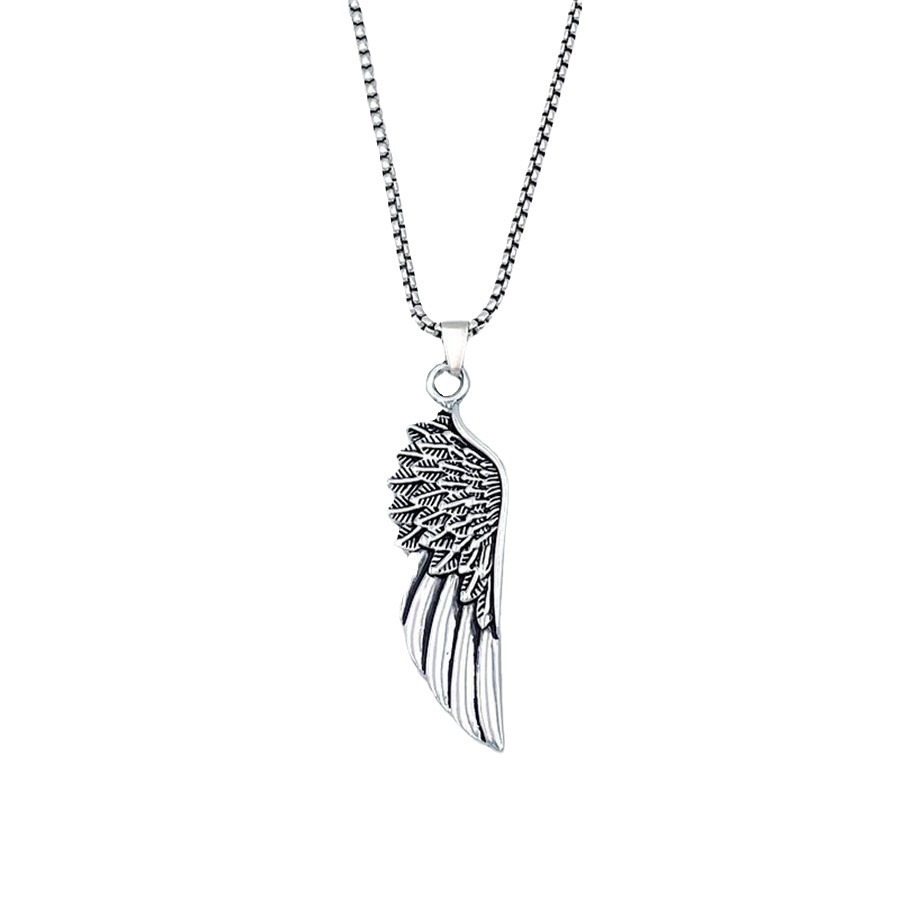 Personalized Retro Wing Feather Necklace For Men And Women Trendy_voghion.com
