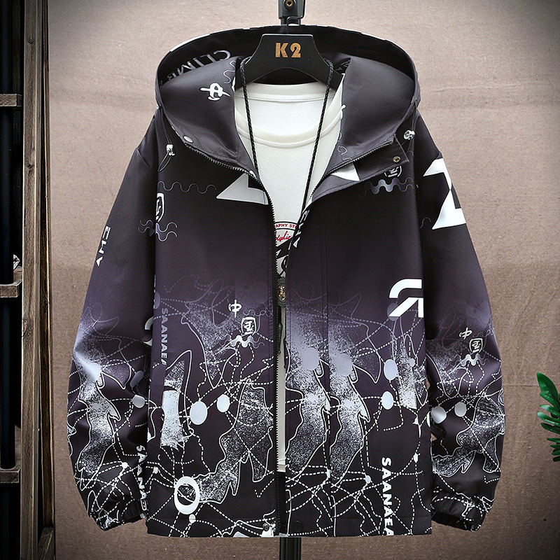 New Outwear Casual Outdoor Jacket Men's Trendy Men's Breathable Loose Ins Fashion Youth Men's Lightweight