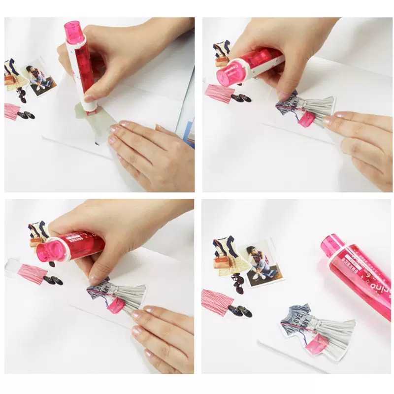 Japonés PLUS pleshi 746 puntos pegamento reemplazable Core cinta de doble cara linda chica cinta de corrección ins simple