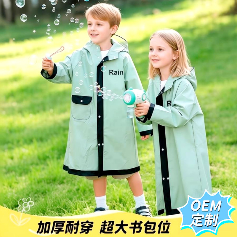 Children's Raincoat for Primary School Students, Outdoor Use for Boys and Girls, Extended Full-Body Storm-Proof Raincoat with Backpack Space, Baby Hiking Rain Poncho Wholesale Children's Raincoat for Primary School Students, Outdoor Use for Boys and Girls, Extended Full-Body Storm-Proof Raincoat with Backpack Space, Baby Hiking Rain Poncho Wholesale