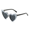 Sunglasses from pearl heart-shaped, sun protection cream, suitable for import, European style, UF-protection