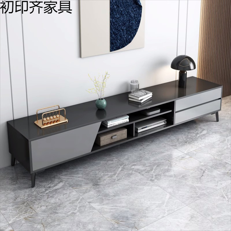 Tv Cabinet Living Room Home 2025 New Storage Storage Integrated Modern Simple Floor-Standing Small Apartment Tv Cabinet