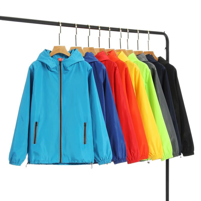 户外防风反光拉链口袋连帽风衣外套广告衫活动服工作服定制logo|undefined
