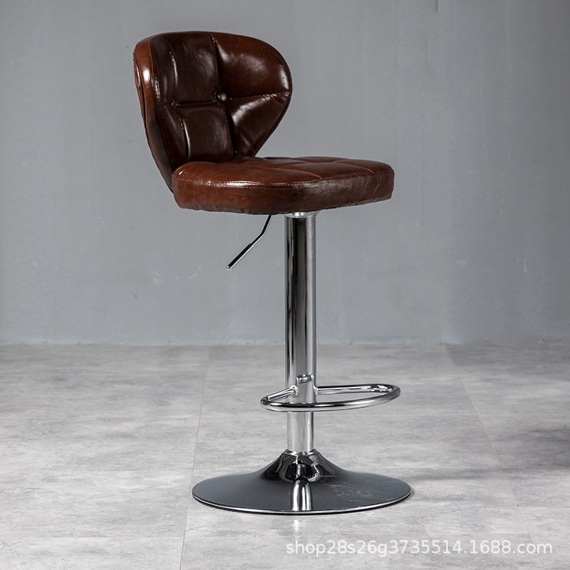 Sillas de bar elevables taburetes altos sillas giratorias caseras modernas minimalistas bar bar de recepción barbería comercial