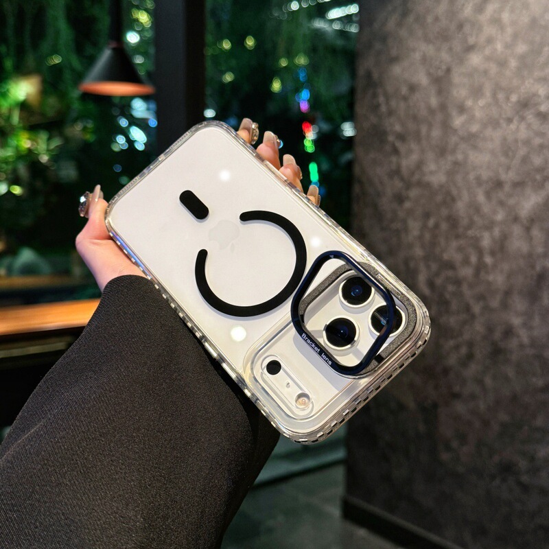 镜头支架适用iPhone17PROMAX手机壳点彩磁吸硬壳苹果17防摔保护套|undefined