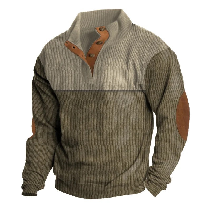 3D sweatshirt popular digital printing stand collar short sleeve men's casual hot selling outdoor_voghion.com