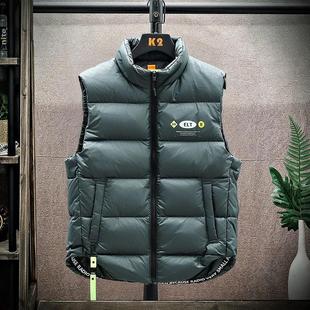 Down Jacket Men's 2022 New White Duck down Jacket Youth Ins K-Style Trendyy Fashion Outer Vest for Men