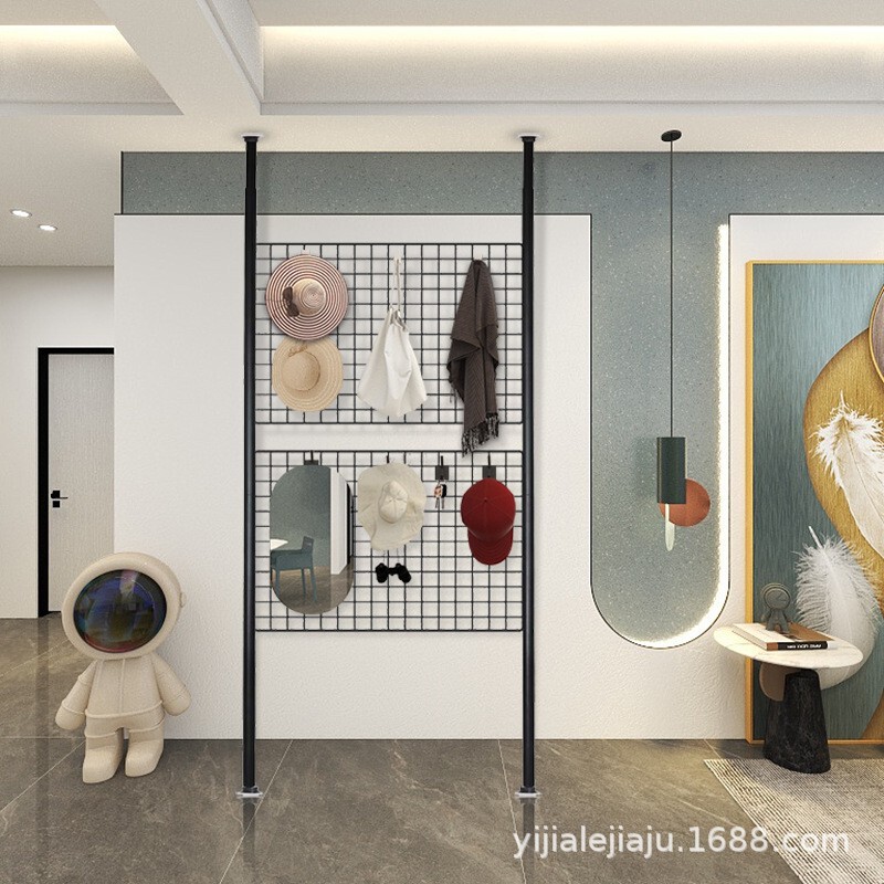 Punch-free Grid Storage Rack Kitchen Bathroom Desktop Storage Rack DIY Grid Rack Wall Rental Room Renovation