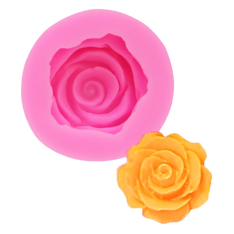 Molde de silicona 3D para fondant de rosas, molde para pasteles y chocolate, molde para decoración de rosas para hornear. image 1