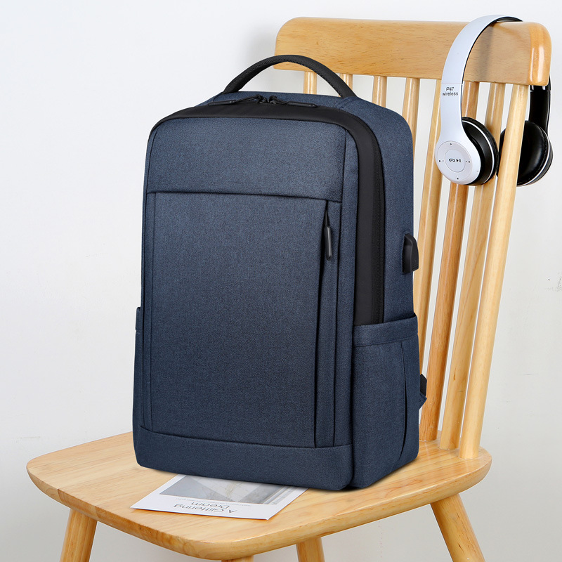 Water-resistant Laptop Backpack For Men Durable Oxford Work Bag_voghion.com
