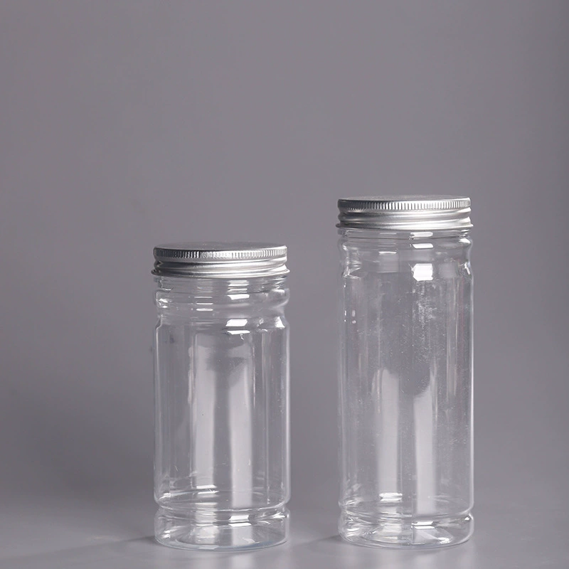 В наличии Прозрачная Ароматизированная чайная бутылка калибра 60 в наличии Прямая продажа Баночка для хранения ПЭТ Пластиковая банка