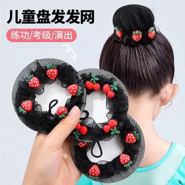 Children's Bun Dance Hair Net Hair Accessory for Girls, Ballet Hair Net Bun, Princess Professional Girl