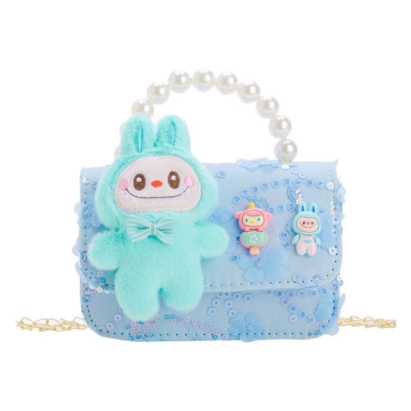 Bagos de perlas para niños 2024 nuevos bolsos para niños bolsos de mochila de niñas bolsos accesorios de princesa bolsos de viento de fragancia