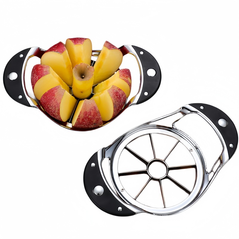 304 stainless steel fruit cutter, household stainless steel double-ear hole core removal apple cutter, fruit segmenter