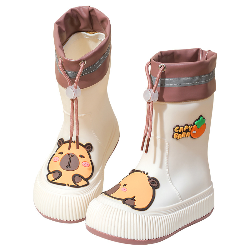 Zapatos de lluvia 2026 nuevos zapatos de agua de moda para mujeres padres e hijos de tubo corto antideslizante a prueba de agua y desgaste, zapatos de goma de lluvia image 6