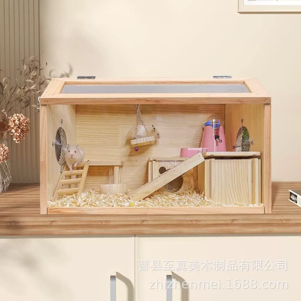 Ящик для хранения хомяка DIY твердая древесина Luding ящик для кормления курицы Племенной дом Luding постоянная температура озеленение клетка деревянный дом