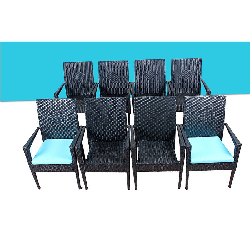 Sillas de caña al aire libre balcón terraza sillas de caña jardín al aire libre ocio comedor de té café mesas y sillas