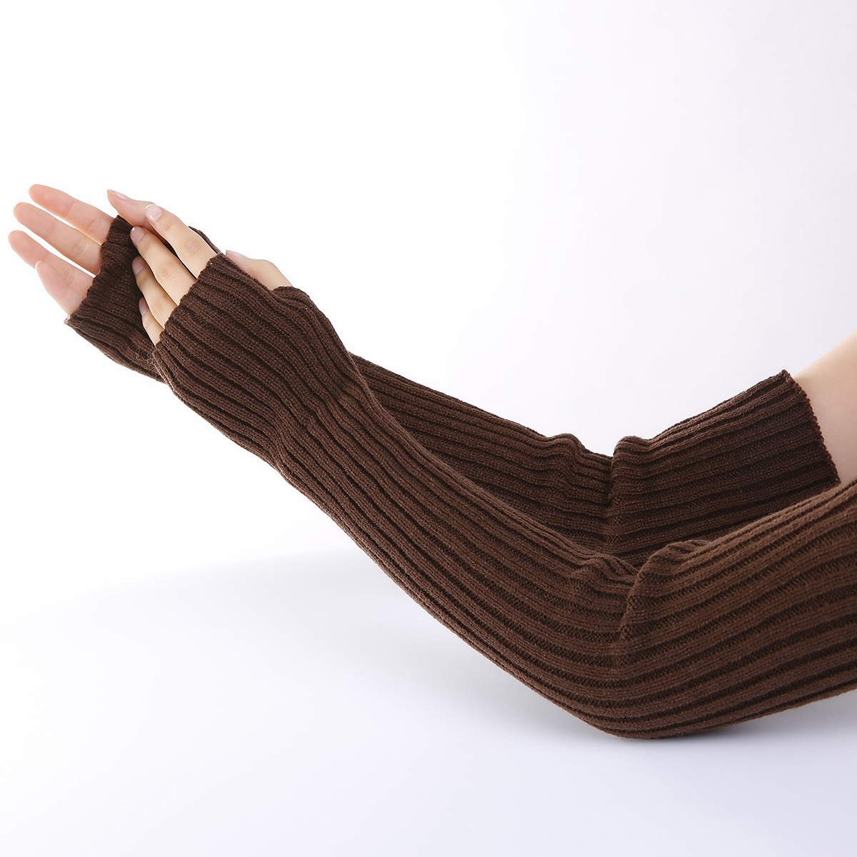 166g Weight Gloves, Arm Sleeves Classification Polyacrylonitrile Fiber Fabric Type 1 Pair Quantity Casual, Daily Occasion Stripe, Solid Color Pattern Unisex Gender Modern Style Style Unisex Modern Style Stripe Solid Color Gloves Arm Sleeves 6